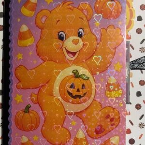 Orange Bear Halloween Junk Journal Composition Notebook